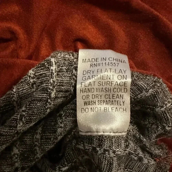 THML turtleneck sleeveless gray orange top size M - Picture 7 of 7